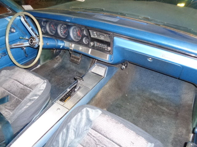1967 Blue Chevrolet Impala Convertible
