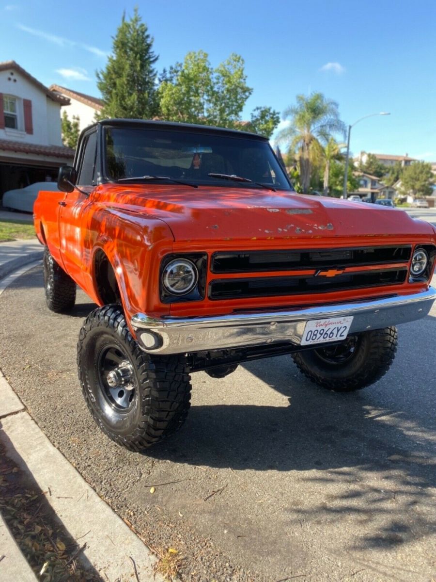 1967 Orange Chevrolet C-10