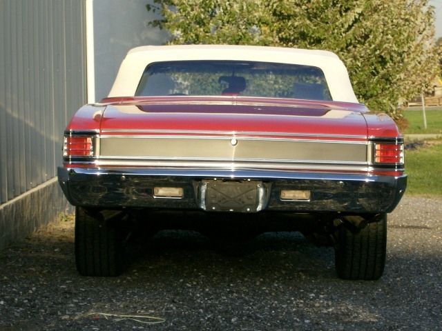 1967 Burgundy Chevrolet Malibu Convertible