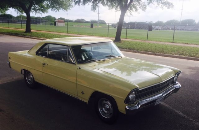 1967 Butternut Yellow Chevrolet Nova 2 Door