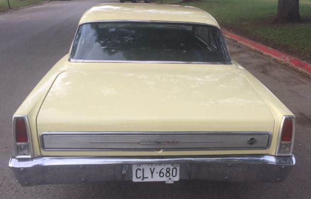 1967 Butternut Yellow Chevrolet Nova 2 Door