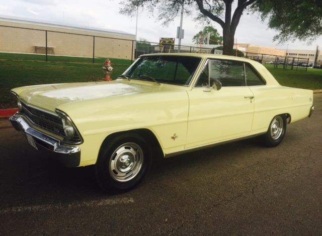 1967 Butternut Yellow Chevrolet Nova 2 Door