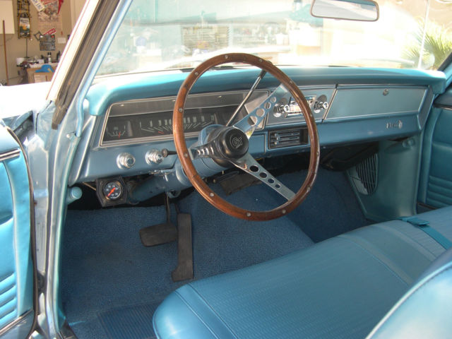 1967 Blue Chevrolet Nova 2  dr hard top