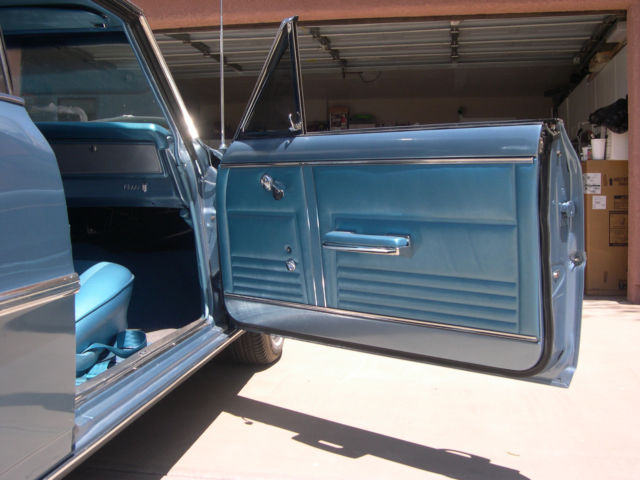1967 Blue Chevrolet Nova 2  dr hard top