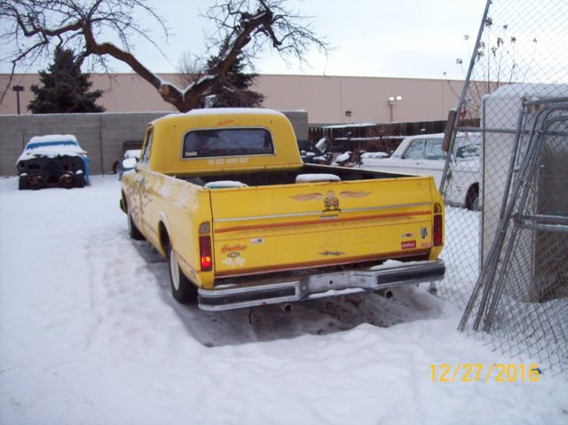 1967 yellow Chevrolet C-10 lwb