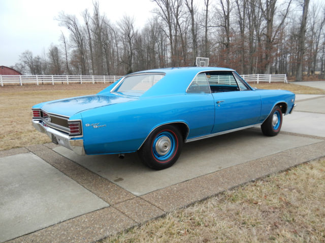 1967 Blue Chevrolet Chevelle Coupe