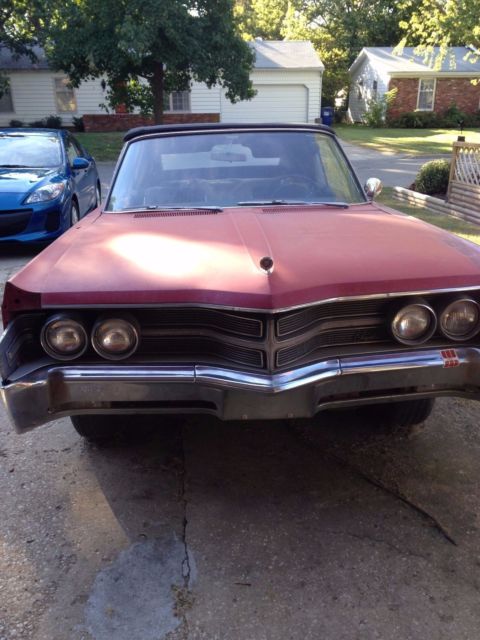 1967 Red Chrysler 300 Series Convertible