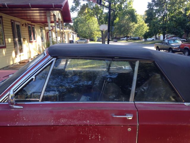 1967 Red Chrysler 300 Series Convertible