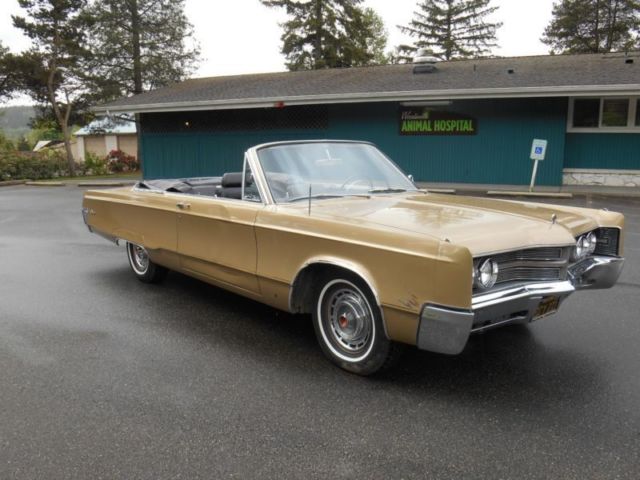 1967 Gold Chrysler 300 Series Convertible
