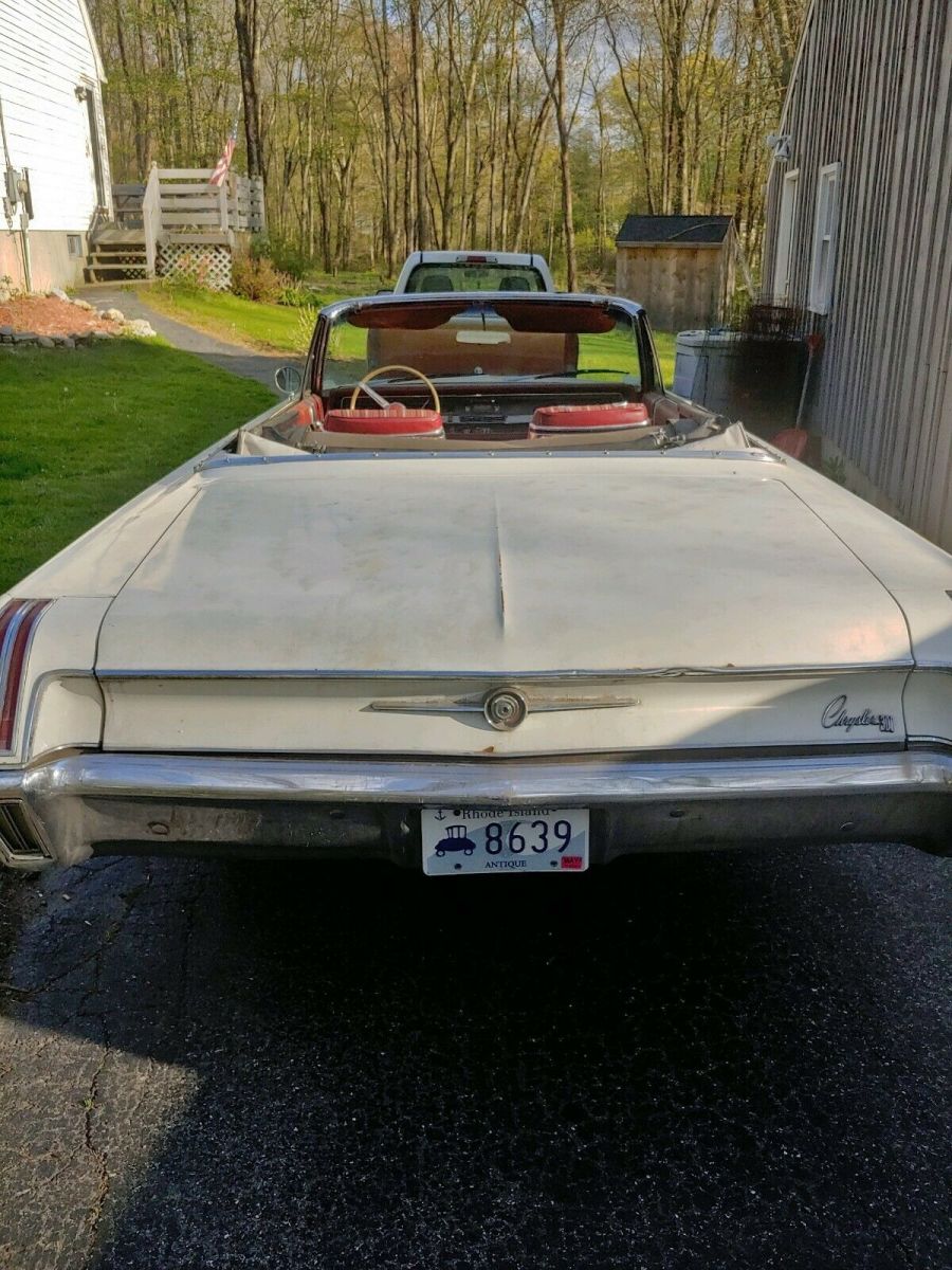 1967 White Chrysler 300 Series Convertible