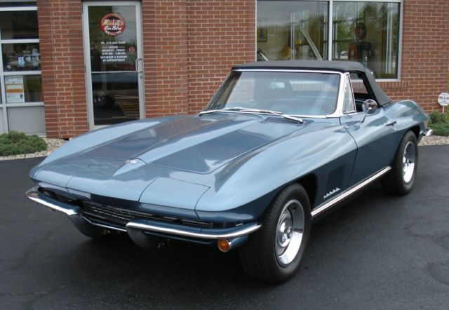 1967 Teal Chevrolet Corvette Convertible