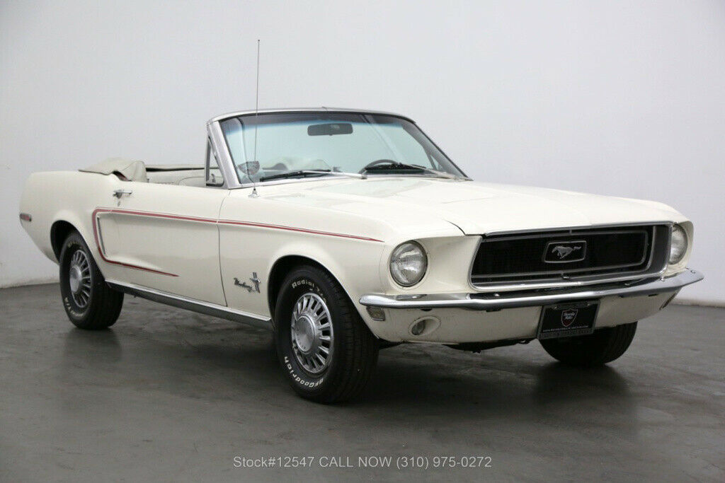 1967 White Ford Mustang