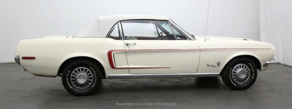 1967 White Ford Mustang