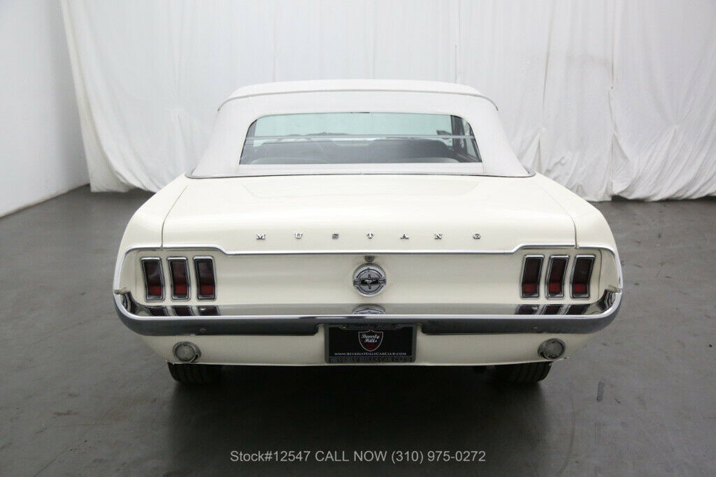 1967 White Ford Mustang