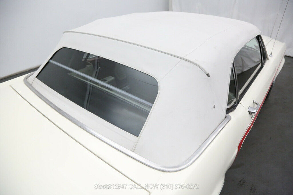 1967 White Ford Mustang