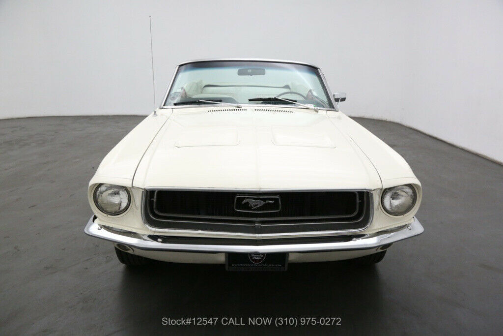 1967 White Ford Mustang
