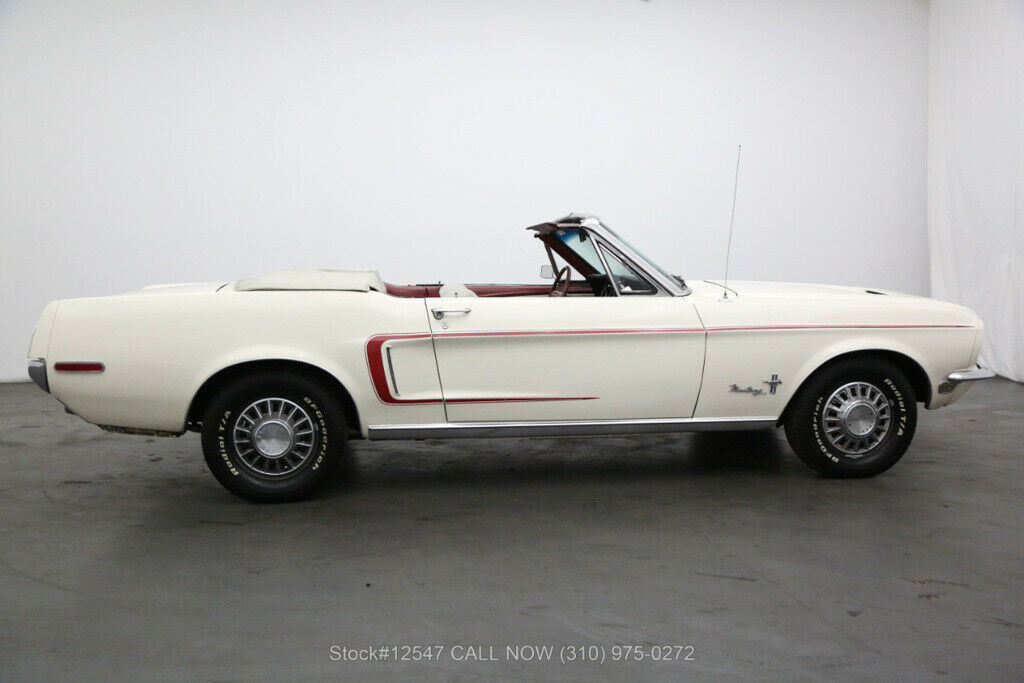 1967 White Ford Mustang