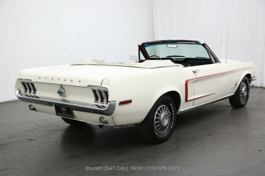 1967 White Ford Mustang