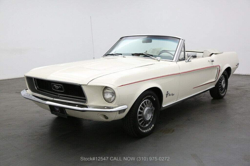 1967 White Ford Mustang