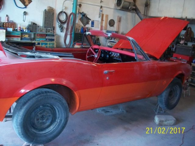 1967 Red Chevrolet Camaro