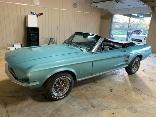 1967 Frost Turquoise Ford Mustang Convertible