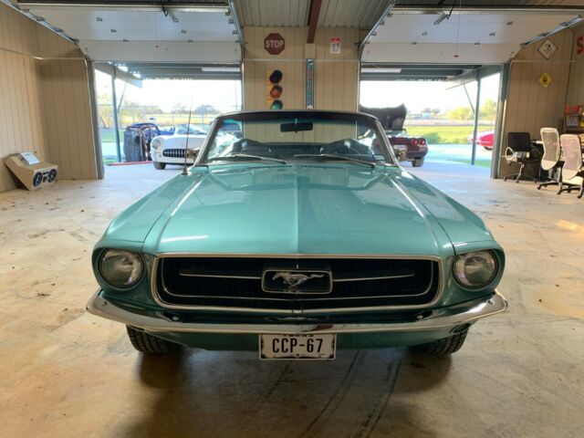 1967 Frost Turquoise Ford Mustang Convertible