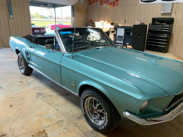 1967 Frost Turquoise Ford Mustang Convertible