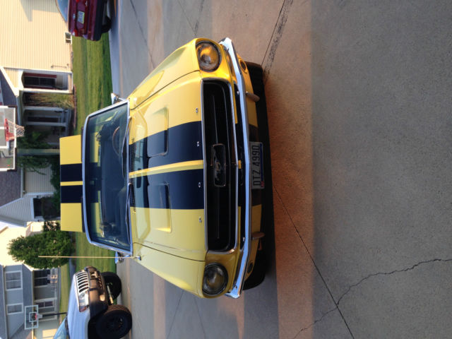 1967 Yellow with Black Stripes Ford Mustang Convertible