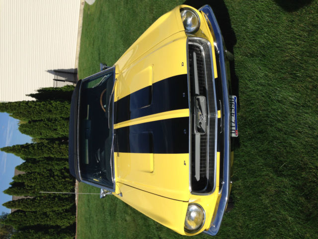 1967 Yellow with Black Stripes Ford Mustang Convertible