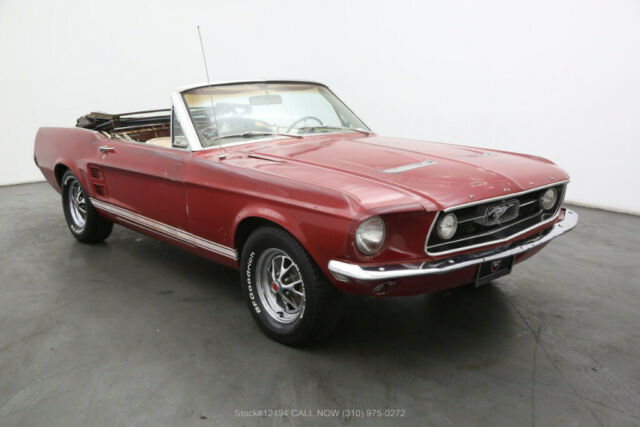 1967 Red Ford Mustang
