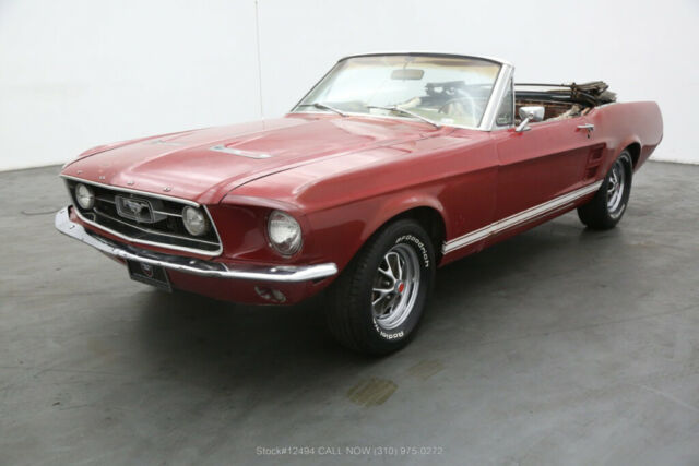 1967 Red Ford Mustang