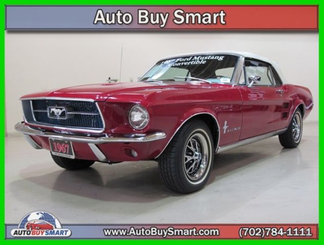 1967 Red Ford Mustang