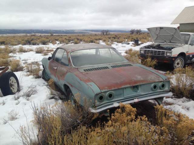 1967 Turquoise Chevrolet Corvair Coupe