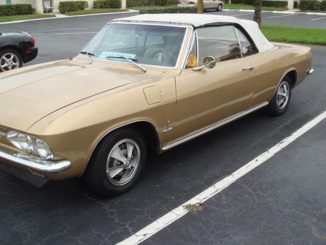 1967 Gold Chevrolet Corvair Convertible
