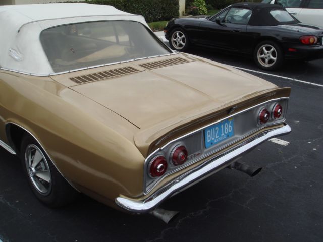 1967 Gold Chevrolet Corvair Convertible