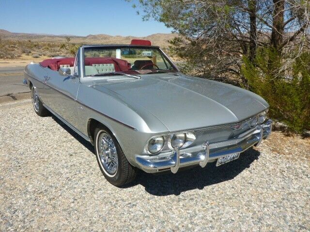 1967 Silver Chevrolet Corvair Convertible