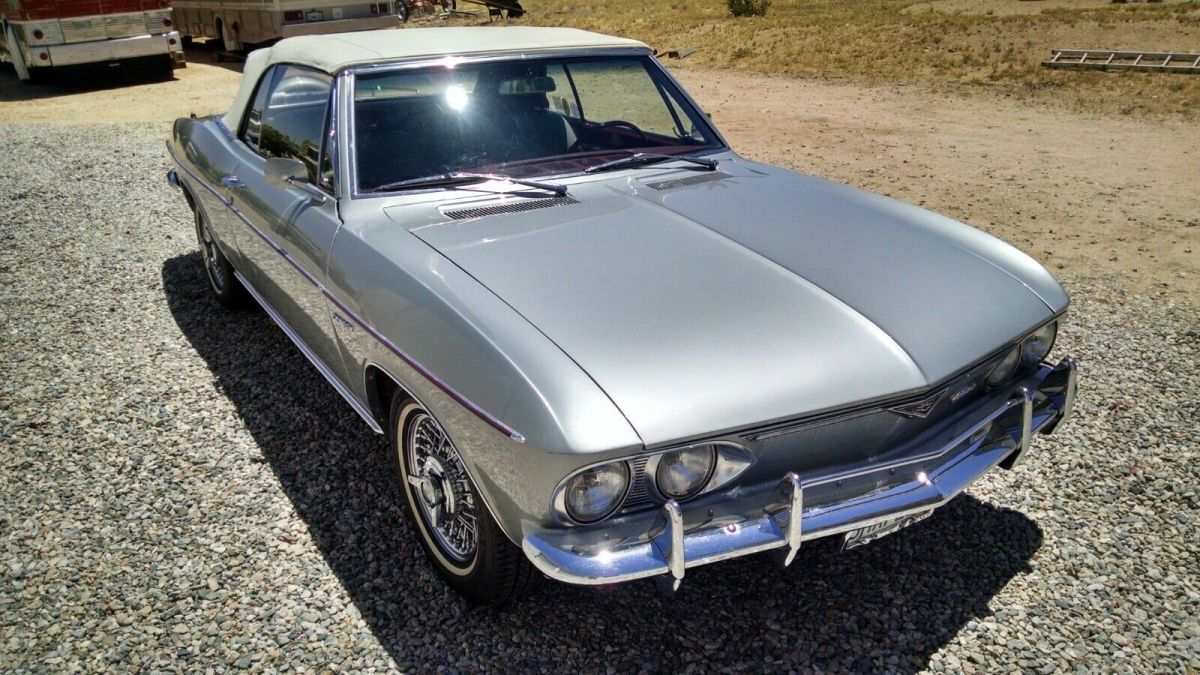 1967 Silver Chevrolet Corvair Convertible