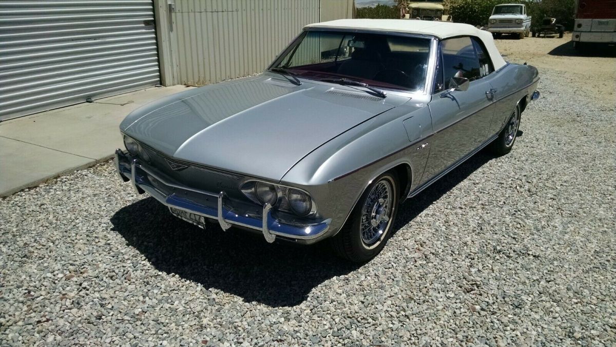 1967 Silver Chevrolet Corvair Convertible
