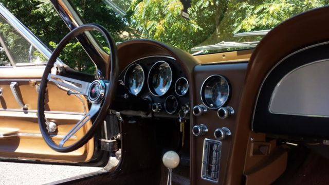 1967 Black Chevrolet Corvette Convertible