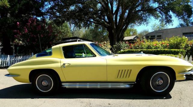 1967 Yellow Chevrolet Corvette