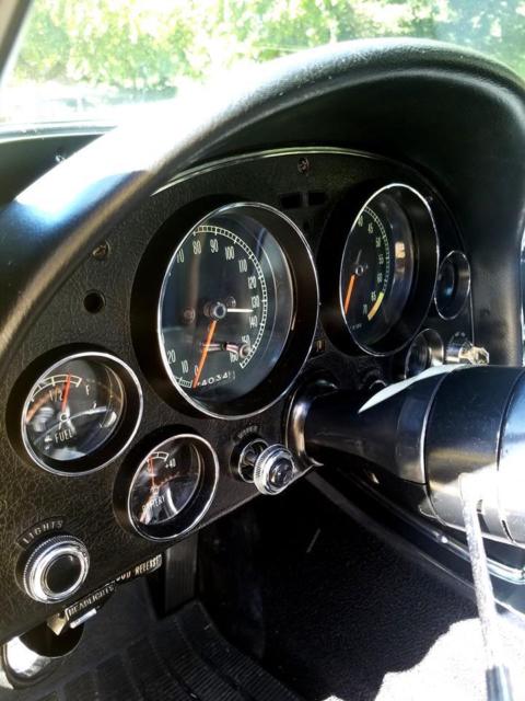 1967 Yellow Chevrolet Corvette