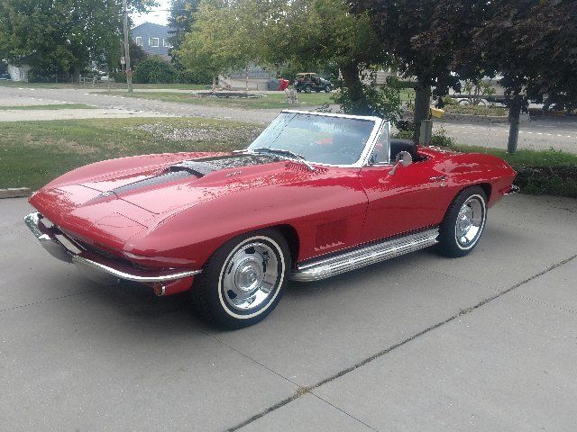 1967 red Chevrolet Corvette Convertible