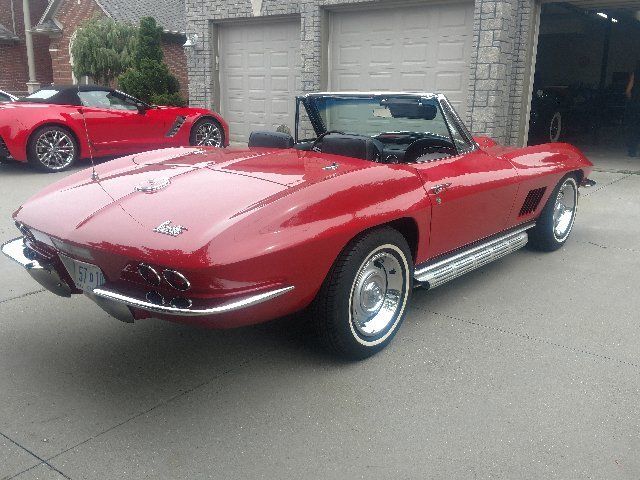 1967 red Chevrolet Corvette Convertible