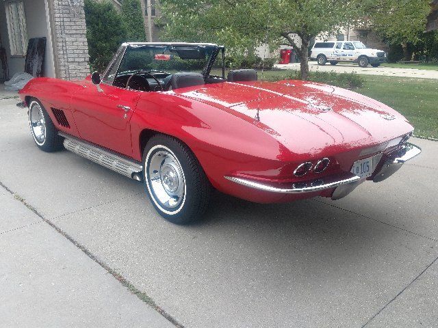 1967 red Chevrolet Corvette Convertible