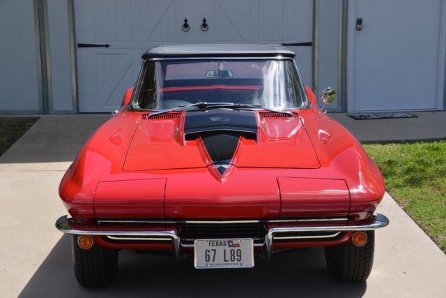 1967 Red Chevrolet Corvette Convertible
