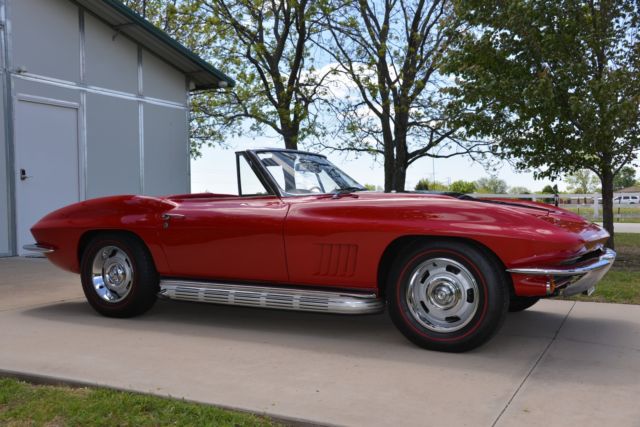 1967 Red Chevrolet Corvette Convertible
