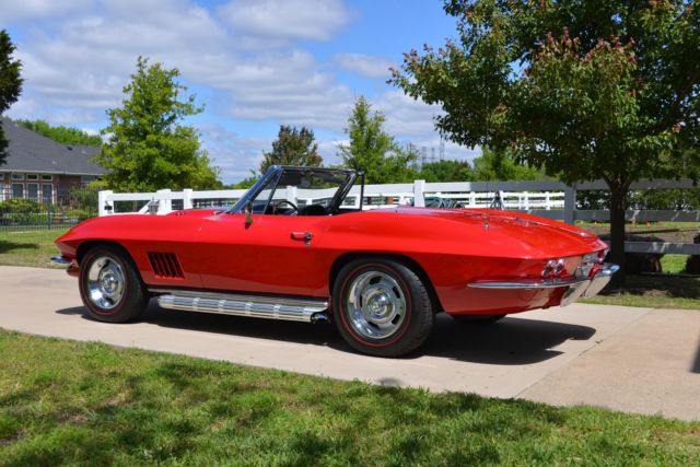 1967 Red Chevrolet Corvette Convertible