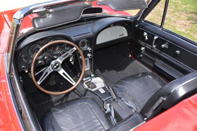 1967 Red Chevrolet Corvette Convertible