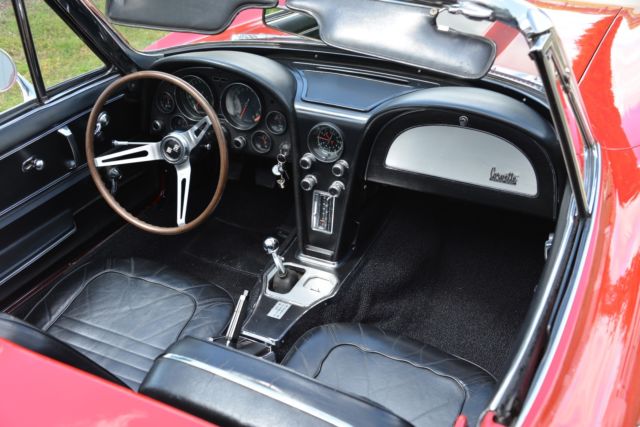 1967 Red Chevrolet Corvette Convertible