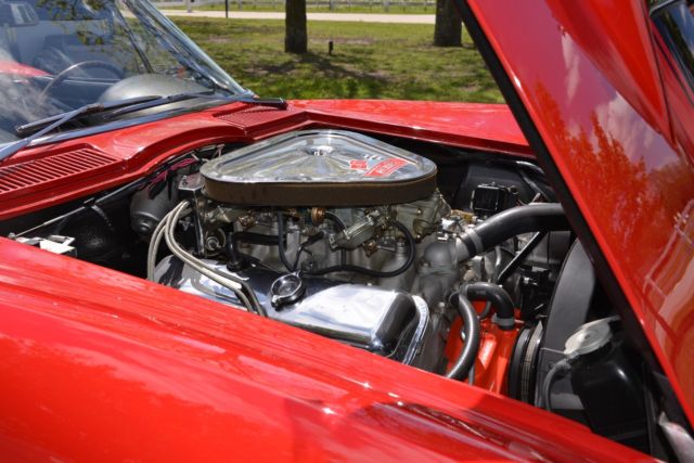 1967 Red Chevrolet Corvette Convertible